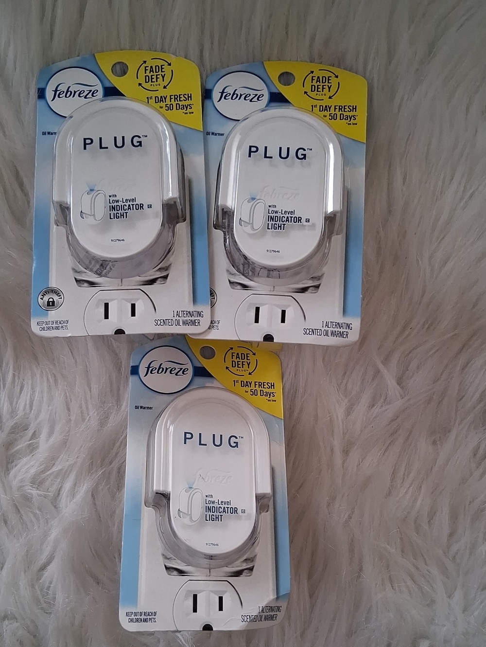 Febreze White Plug-In Scented Oil Warmers - 3 Packs